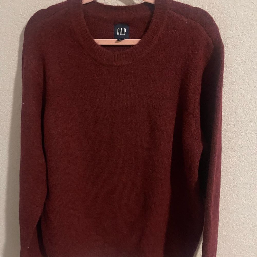 GAP Burgundy Crewneck Sweater